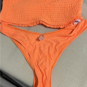 SHEIN Vibrant Orange Bikini Set